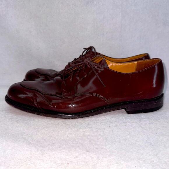 Men’s Cole Haan Mahogany Brown Leather Calhoun Dress Shoes Oxfords size 11